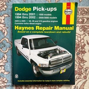 HAYNES REPAIR MANUAL 30041 Dodge Pickup truck 1994 - 2001 Complete Repair Manual
